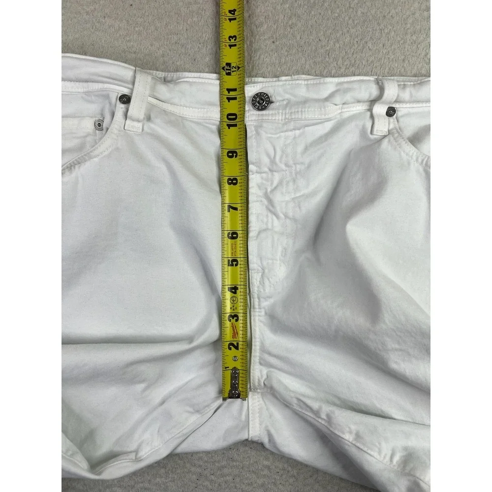 AG Adriano Goldschmied Jeans Mens 38x32 White Graduate Tailored Leg Stretch